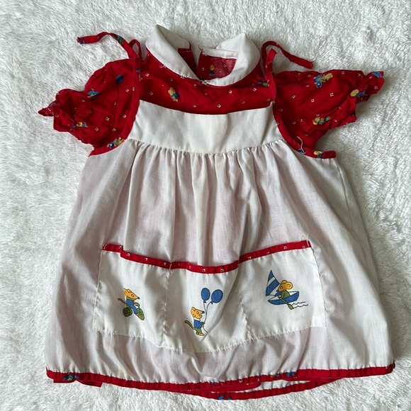 Vintage Other - Vintage mouse pinafore peterpan collar dress